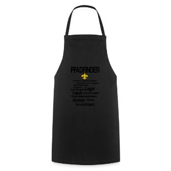 Pfadfinder, Scouts, Naturliebhaber - Tshirt - Kochschürze - Schwarz - Vorne - AI Model Male 185 dark (185cm)