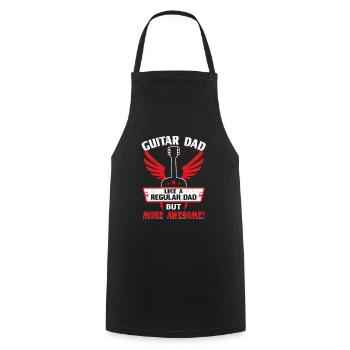Funny Musician Guitar Player Dad T-Shirt - Cooking Apron - black - Front - AI Model Male 185 dark (185cm)