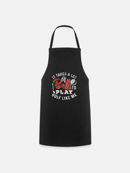 golf - Cooking Apron - black