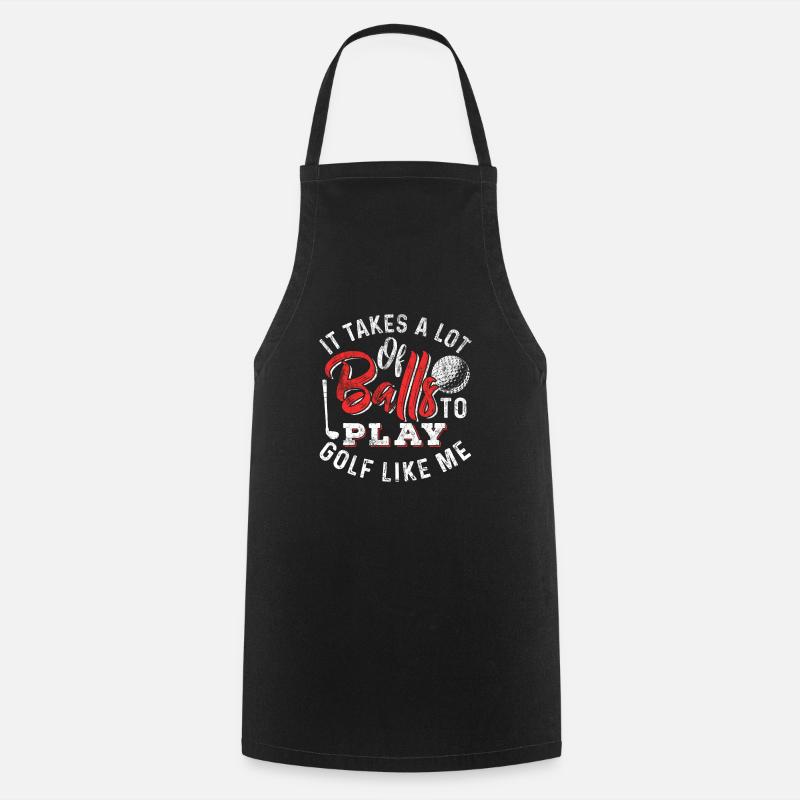 golf - Cooking Apron - black