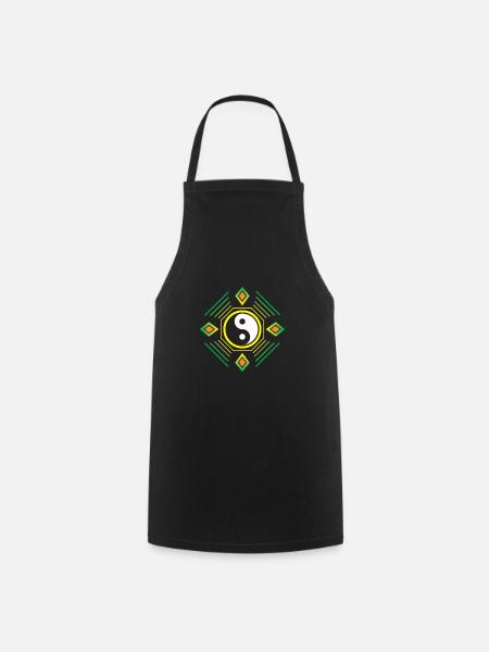 Yin yang - Cooking Apron - black