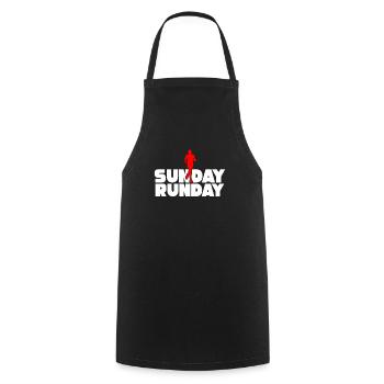 Ultramarathon Marathon Cadeaux Dimanche Dimanche - Tablier de cuisine - noir - Devant - AI Model Male 185 dark (185cm)