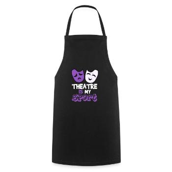 Theatre is my Sport Opera Theater Musical Scène - Tablier de cuisine - noir - Devant - AI Model Male 185 dark (185cm)