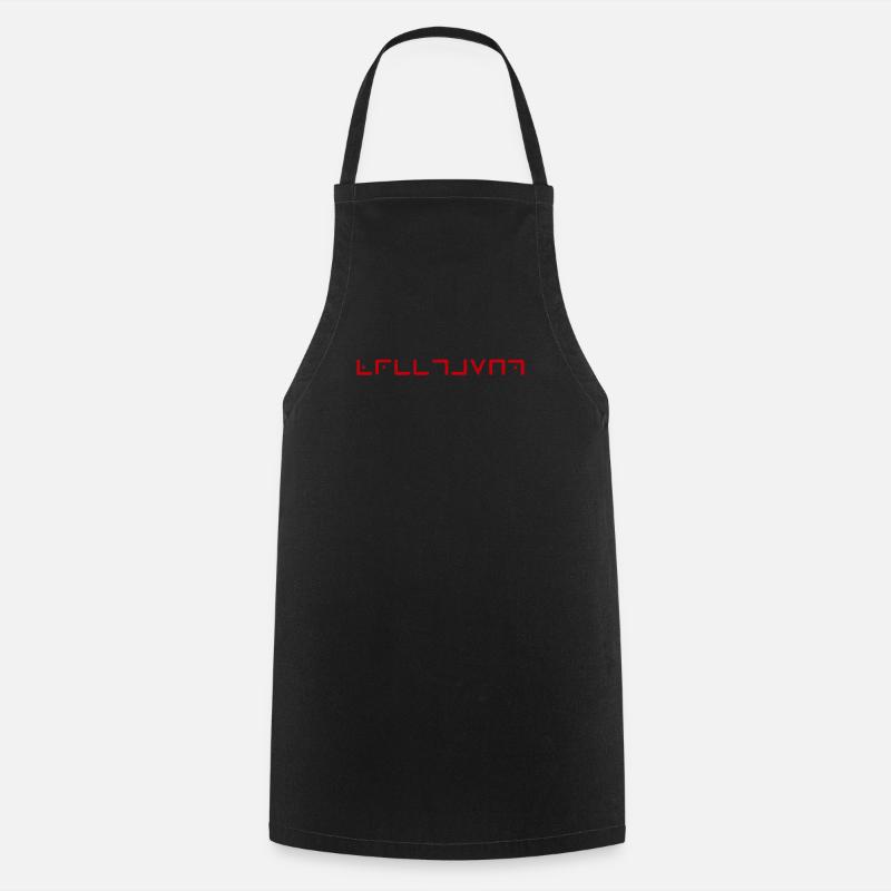 Masonic alphabet - Cooking Apron - black