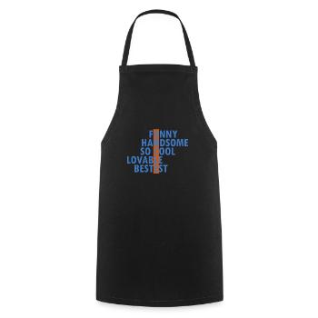Cadeau drôle d'oncle pour le meilleur oncle - Tablier de cuisine - noir - Devant - AI Model Male 185 dark (185cm)