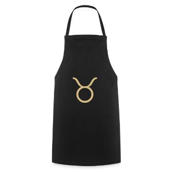 Taureau - Tablier de cuisine - noir - Devant - AI Model Male 185 dark (185cm)