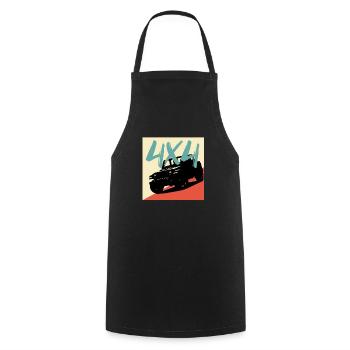 4x4 offroad 4X4 - Tablier de cuisine - noir - Devant - AI Model Male 185 dark (185cm)