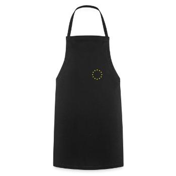 European Union | EU, EU flag, Europe, Euro - Cooking Apron - black - Front - AI Model Male 185 dark (185cm)