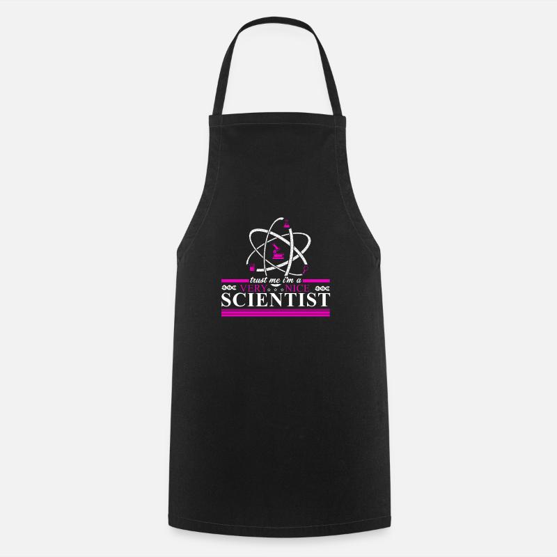 Science Wissenschaft Atom Geschenk Student Physik - Kochschürze - Schwarz