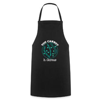 Biology Microbiology Bacteria Teacher Gift - Cooking Apron - black - Front - AI Model Male 185 dark (185cm)
