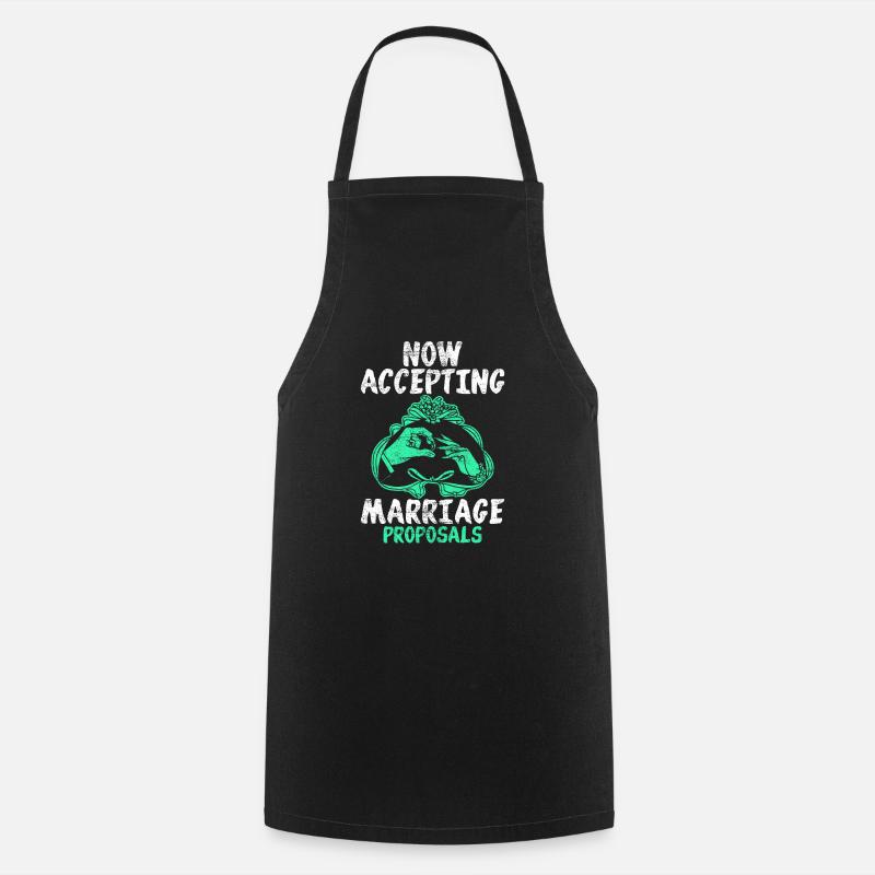 Demande de mariage - Tablier de cuisine - noir