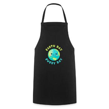 Jour de la Terre Jour de la Terre protège l'environnement - Tablier de cuisine - noir - Devant - AI Model Male 185 dark (185cm)