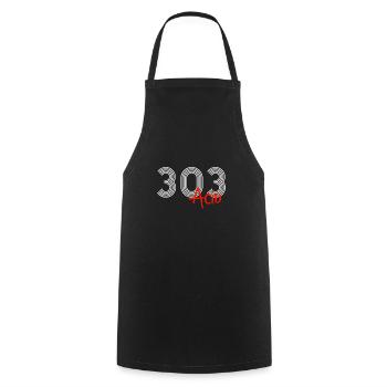 303 Acid | Techno Rave Party Musik DJ Geschenk - Kochschürze - Schwarz - Vorne - AI Model Male 185 dark (185cm)