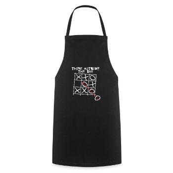 Pensez hors des sentiers battus I Surtout I Unique - Tablier de cuisine - noir - Devant - AI Model Male 185 dark (185cm)