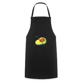 Kayak d'avocat - Tablier de cuisine - noir - Devant - AI Model Male 185 dark (185cm)