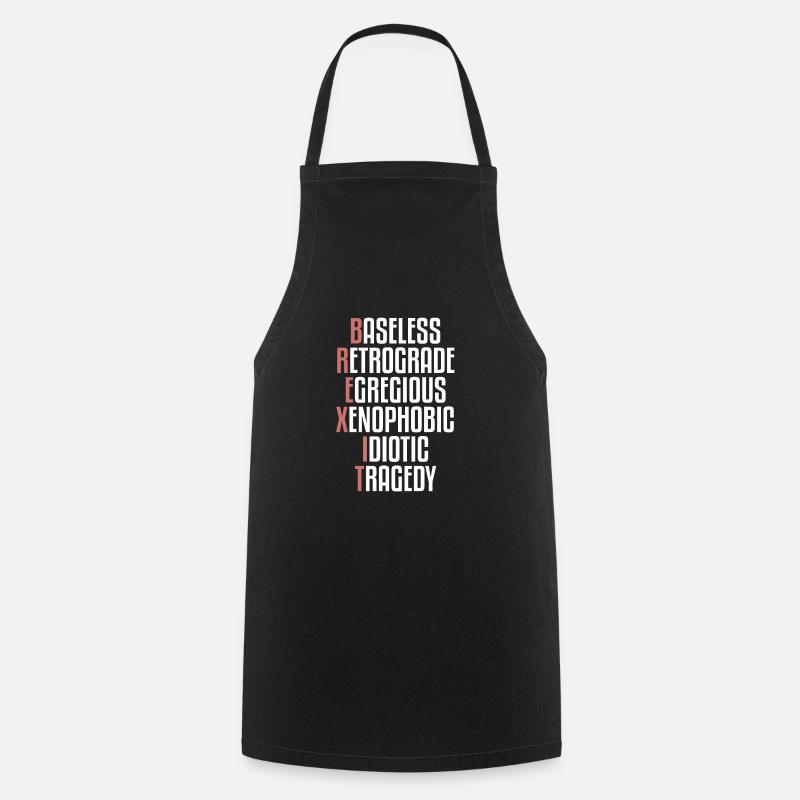 Brexit, British Exit, EU exit, referendum - Cooking Apron - black