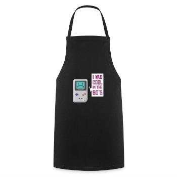 90s party outfit costume clothes clothing - Cooking Apron - black - Front - AI Model Male 185 dark (185cm)