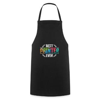 Painter hero - Cooking Apron - black - Front - AI Model Male 185 dark (185cm)