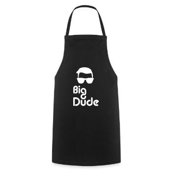 big dude - Cooking Apron - black - Front - AI Model Male 185 dark (185cm)
