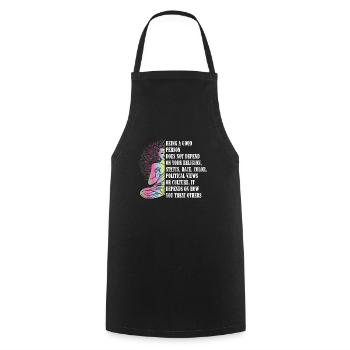 Buddha Buddhism A Good Person Religion - Cooking Apron - black - Front - AI Model Male 185 dark (185cm)