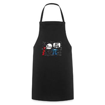 Math T-Shirt Drôle Pi Soyez rationnel - Tablier de cuisine - noir - Devant - AI Model Male 185 dark (185cm)