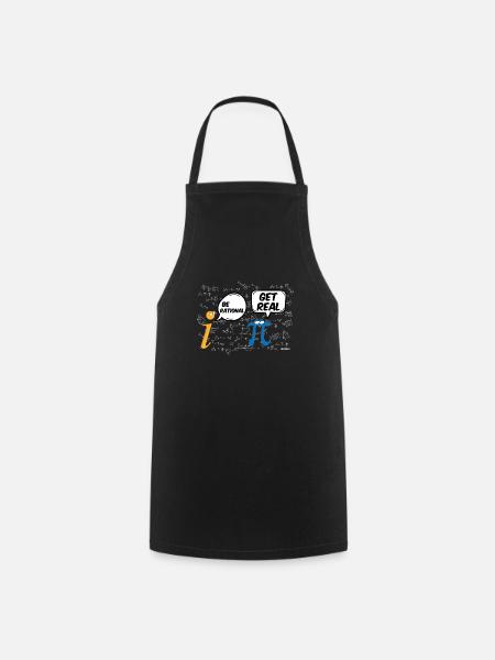 Math T-Shirt Drôle Pi Soyez rationnel - Tablier de cuisine - noir