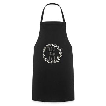 Témoin de Jéhovah Citation JHWH Un chrétien dit un cadeau - Tablier de cuisine - noir - Devant - AI Model Male 185 dark (185cm)