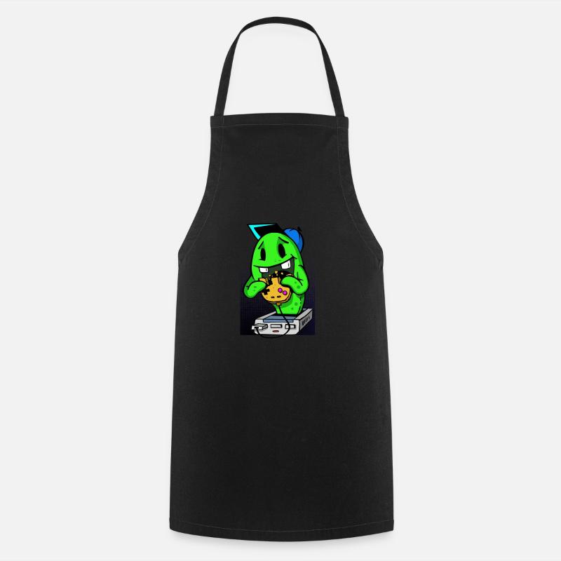 Gaming Gamer Comic Controller - Cooking Apron - black