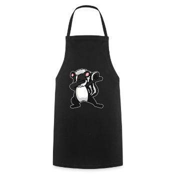 Stinktier Tier Dabbing Tanz Lustig Geschenk - Kochschürze - Schwarz - Vorne - AI Model Male 185 dark (185cm)
