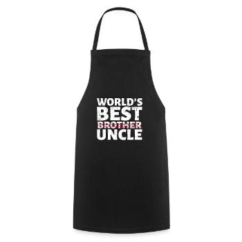 Weltbester Onkel Design Bruder befördert Geschenk - Kochschürze - Schwarz - Vorne - AI Model Male 185 dark (185cm)