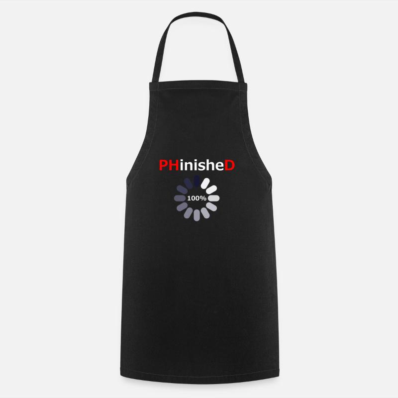 PHD Loading Doctor Graduation - Cooking Apron - black