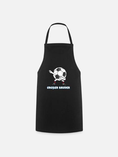 Großer Bruder Dabbing Fußball - Kochschürze - Schwarz