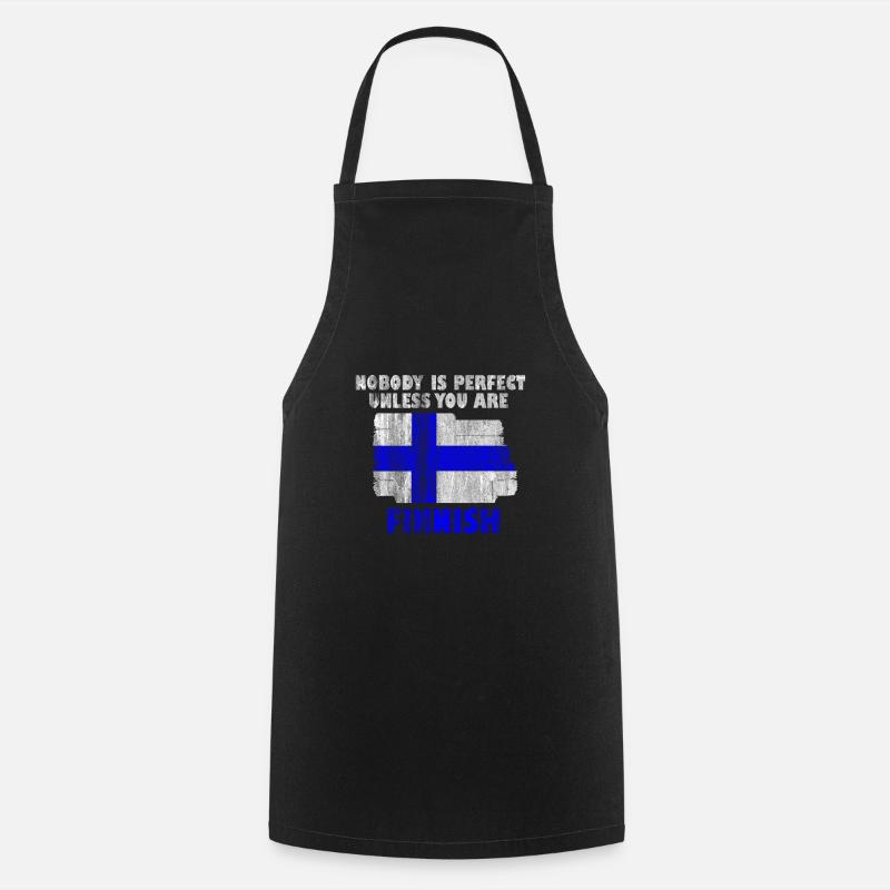 Finlande - Tablier de cuisine - noir