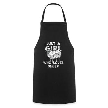 Sheep - Cooking Apron - black - Front - AI Model Male 185 dark (185cm)