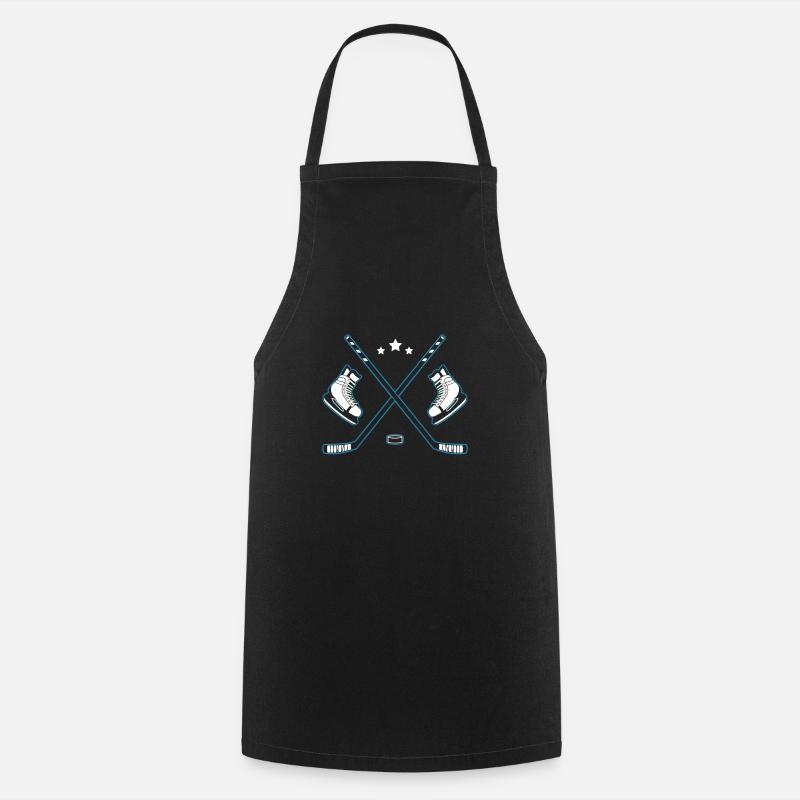 ice Hockey - Cooking Apron - black