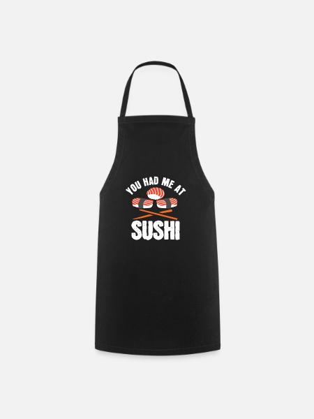 Sushi Sashimi Rollen - Kochschürze - Schwarz