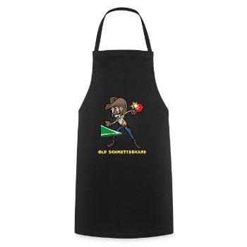 Cadeau de joueur de ping-il old-ping-te-ping-en-main - Tablier de cuisine - noir - Devant - AI Model Male 185 dark (185cm)