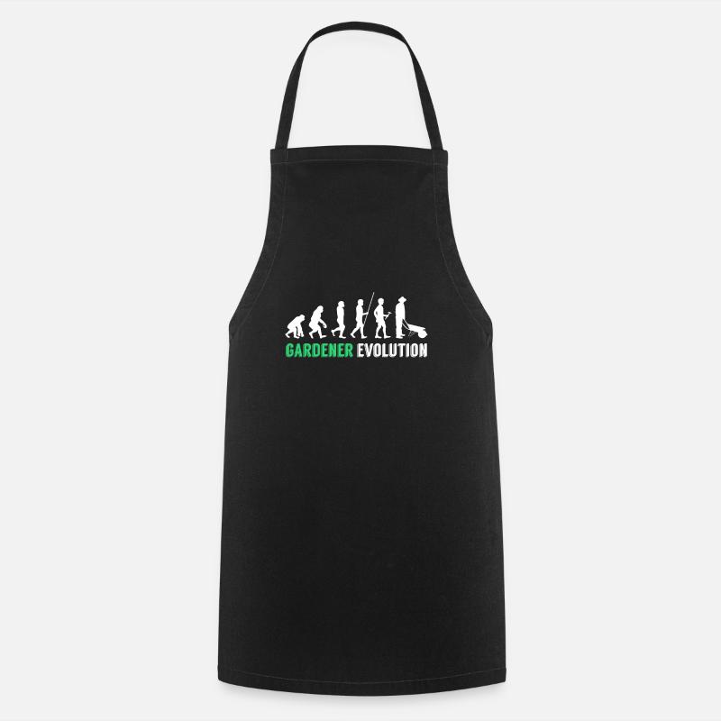 Evolution du jardinier - Tablier de cuisine - noir
