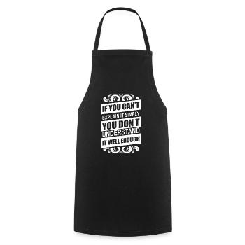 science - Cooking Apron - black - Front - AI Model Male 185 dark (185cm)