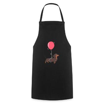 Dackel Tierliebhaber - Kochschürze - Schwarz - Vorne - AI Model Male 185 dark (185cm)