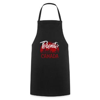 Canada Toronto - Cooking Apron - black - Front - AI Model Male 185 dark (185cm)