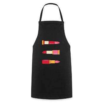 Lippenstift Schminke Schönheit Frau Damen Geschenk - Kochschürze - Schwarz - Vorne - AI Model Male 185 dark (185cm)