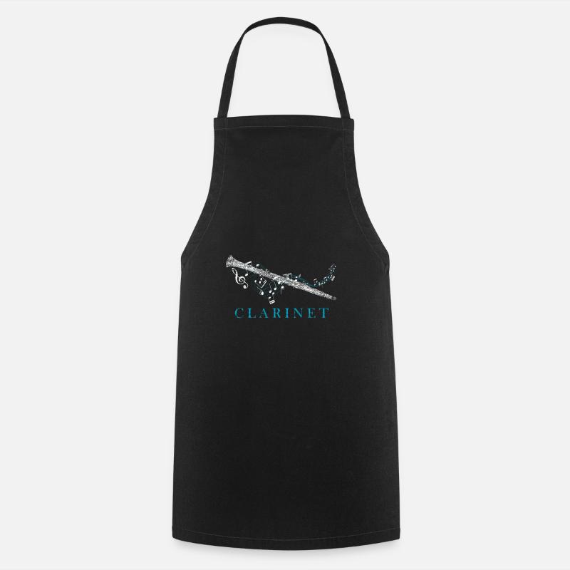 Clarinet musical instrument - Cooking Apron - black
