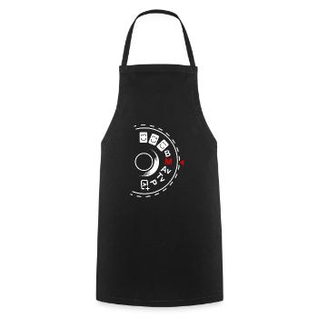 Shoot Manual Photography Lovers graphique - Tablier de cuisine - noir - Devant - AI Model Male 185 dark (185cm)