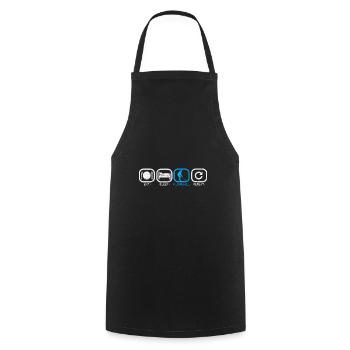Eat Sleep Play Floorball Répétition Floorball Gift - Tablier de cuisine - noir - Devant - AI Model Male 185 dark (185cm)