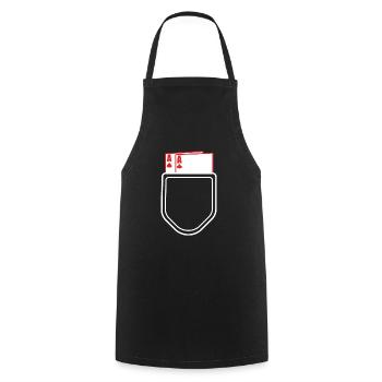 Poker Ass Lustig Vorteil Verstecken Spiel Geschenk - Cooking Apron - black - Front - AI Model Male 185 dark (185cm)