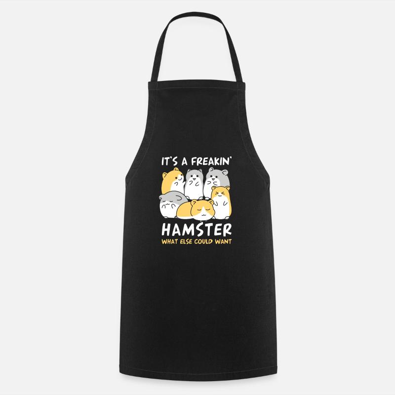 Hamster - Cooking Apron - black