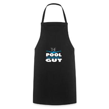 The Pool Guy - Cooking Apron - black - Front - AI Model Male 185 dark (185cm)
