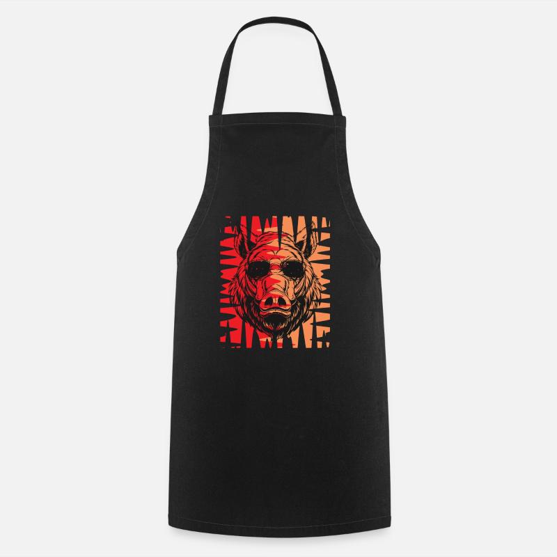 Lunettes de sanglier - Tablier de cuisine - noir