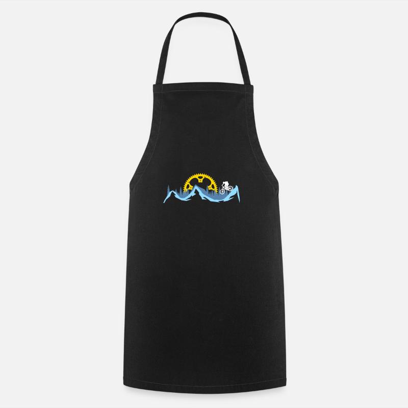 cadeau vélo de descente - Tablier de cuisine - noir
